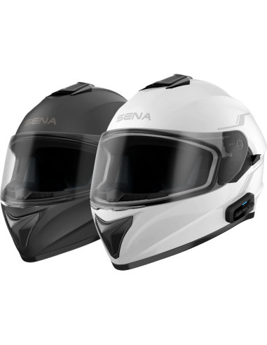 Casco de motocicleta Sena OutForce DOT Bluetooth Grande Blanco
