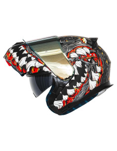 Casco HAX Modular Flip-Up Motocicleta Mutant Grey 2,15 kg