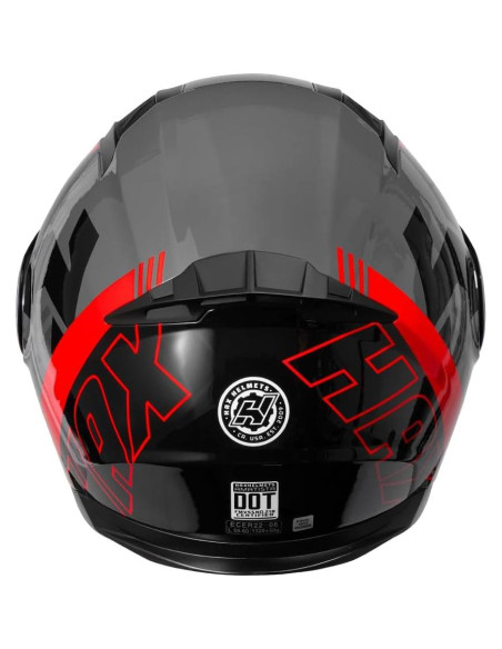 Casco HAX Modular Flip-Up Rojo Viento 2.13 kg Aprobado DOT Casco HAX Modular Flip-Up Rojo Viento 2.13 kg Aprobado DOT