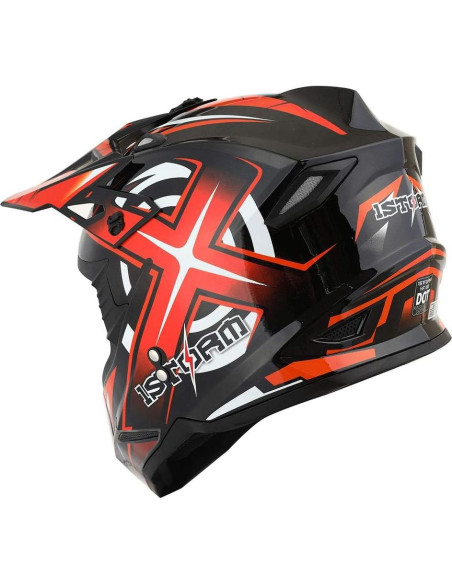 Casco MX Power Gear HF801 Naranja + Gafas + Guantes XXL Casco MX Power Gear HF801 Naranja + Gafas + Guantes XXL