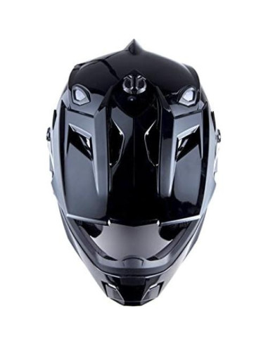 Casco 1Storm HF801 Negro Brillante + Gafas + Guantes S