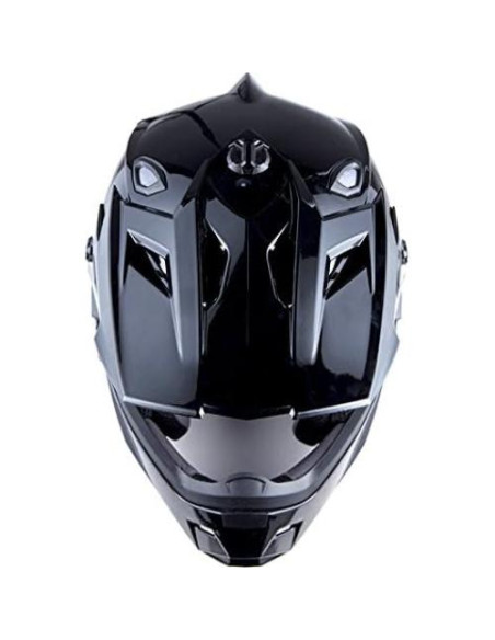 Casco 1Storm HF801 Negro Brillante + Gafas + Guantes S Casco 1Storm HF801 Negro Brillante + Gafas + Guantes S
