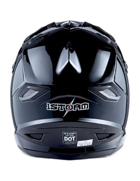 Casco 1Storm HF801 Negro Brillante + Gafas + Guantes S Casco 1Storm HF801 Negro Brillante + Gafas + Guantes S