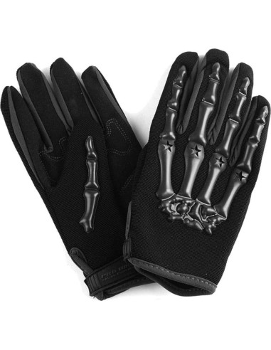 Casco de Motocross 1Storm HF801 Blanco + Gafas + Guantes