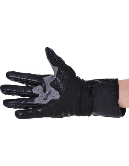 Guantes de Motocicleta Seibertron SP-2 Cuero Negro Talla S Guantes de Motocicleta Seibertron SP-2 Cuero Negro Talla S