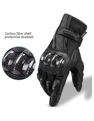 Guantes de Moto INBIKE XX-Large Negro con Pantalla Táctil