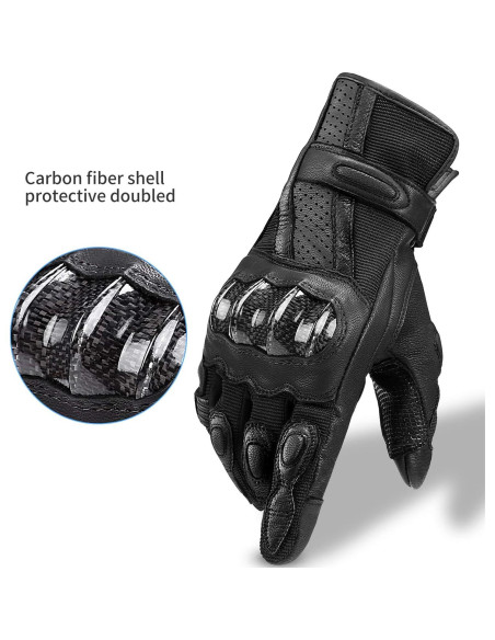 Guantes de Moto INBIKE XX-Large Negro con Pantalla Táctil Guantes de Moto INBIKE XX-Large Negro con Pantalla Táctil