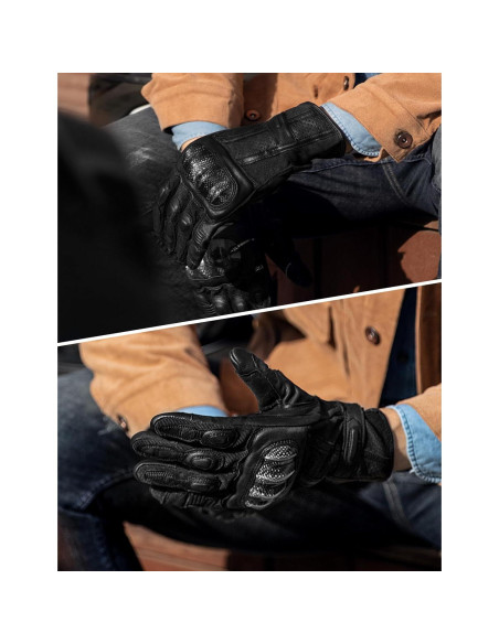 Guantes de Moto INBIKE XX-Large Negro con Pantalla Táctil Guantes de Moto INBIKE XX-Large Negro con Pantalla Táctil