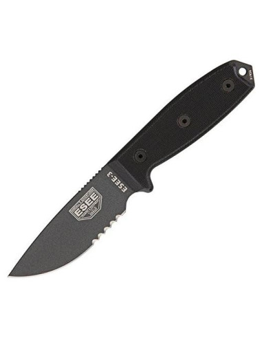 Cuchillo Táctico ESEE ES3STGB-BRK 20.95 cm Serrado