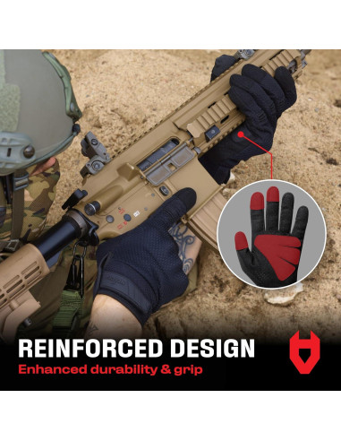 Guantes Tácticos NoCry ImpactFit+ para Airsoft - Protección UV