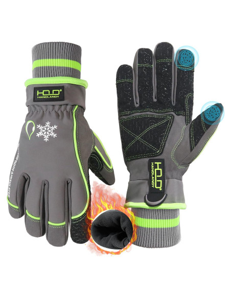 Guantes de Trabajo Impermeables Handlandy Térmicos XL Verde Guantes de Trabajo Impermeables Handlandy Térmicos XL Verde