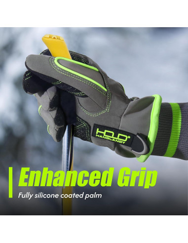 Guantes de Trabajo Impermeables Handlandy Térmicos XL Verde