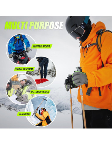 Guantes de Trabajo Impermeables Handlandy Térmicos XL Verde