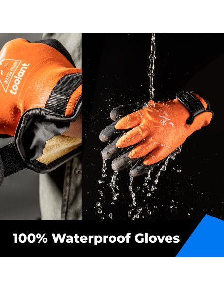Guantes Toolant Impermeables Térmicos Naranja 3 Pares Mediano Guantes Toolant Impermeables Térmicos Naranja 3 Pares Mediano