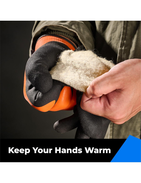 Guantes Toolant Impermeables Térmicos Naranja 3 Pares Mediano Guantes Toolant Impermeables Térmicos Naranja 3 Pares Mediano