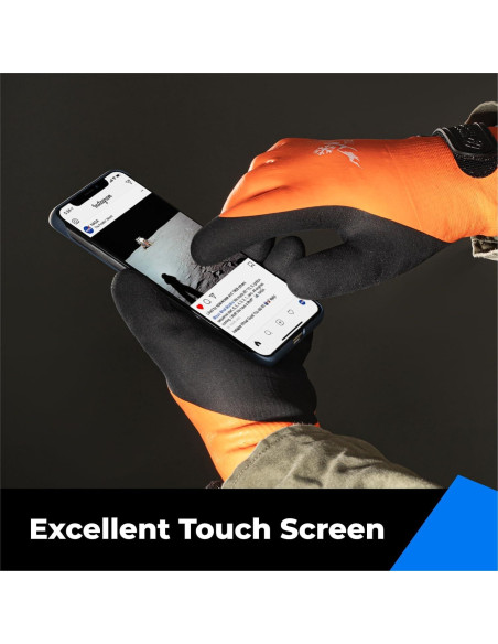 Guantes Toolant Impermeables Térmicos Naranja 3 Pares Mediano Guantes Toolant Impermeables Térmicos Naranja 3 Pares Mediano