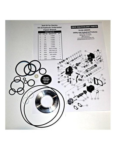 Kit de Sello Stanley 09602 para Llave de Impacto IW-16