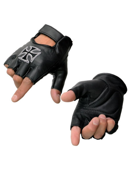 Guantes de Cuero sin Dedos Milwaukee SH354 para Hombre Guantes de Cuero sin Dedos Milwaukee SH354 para Hombre