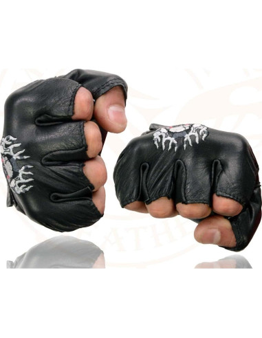 Guantes sin Dedos de Cuero Milwaukee Leather SH351 3XL