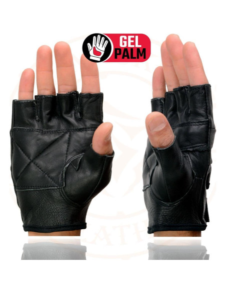Guantes sin Dedos Milwaukee Leather SH355 para Motocicleta 3XL Guantes sin Dedos Milwaukee Leather SH355 para Motocicleta 3XL