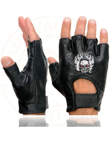Guantes de Cuero sin Dedos Milwaukee SH351 para Hombre