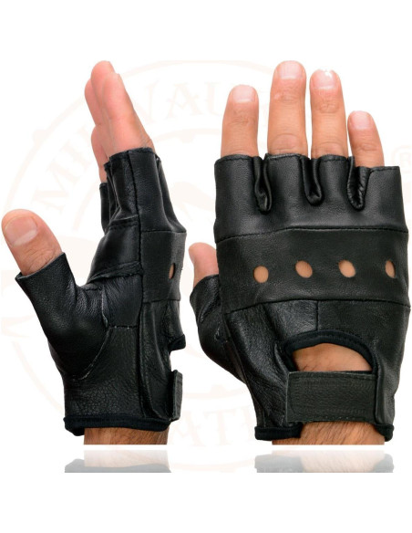 Guantes sin Dedos Milwaukee Leather SH355 para Motocicleta XL Guantes sin Dedos Milwaukee Leather SH355 para Motocicleta XL