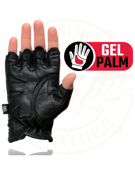 Guantes de moto Milwaukee Leather SH461 mujer sin dedos 3XL Guantes de moto Milwaukee Leather SH461 mujer sin dedos 3XL
