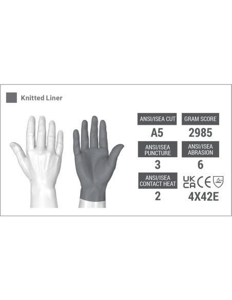 Guantes de trabajo HexArmor Chrome SLT 4074 X-Large resistentes Guantes de trabajo HexArmor Chrome SLT 4074 X-Large resistentes