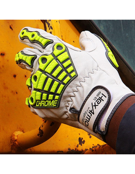 Guantes de Trabajo Hexarmor 4080 Cuero Grande con Protección Guantes de Trabajo Hexarmor 4080 Cuero Grande con Protección