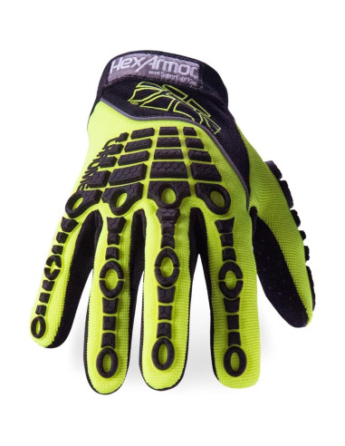 Guantes de Trabajo HexArmor 4026 Alta Visibilidad Pequeño