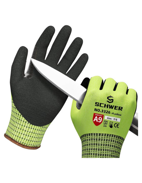 Guantes de trabajo Schwer ProGuard PR3326 A9 amarillos S Guantes de trabajo Schwer ProGuard PR3326 A9 amarillos S