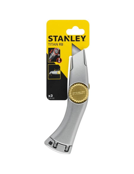 Cuchillo Retráctil Stanley 2-10-122 de Acero Aleado 18.5 cm Cuchillo Retráctil Stanley 2-10-122 de Acero Aleado 18.5 cm