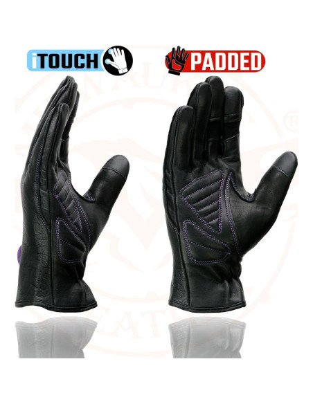 Guantes de Cuero para Mujeres Milwaukee Leather MG7771 - Pequeño Guantes de Cuero para Mujeres Milwaukee Leather MG7771 - Pequeño