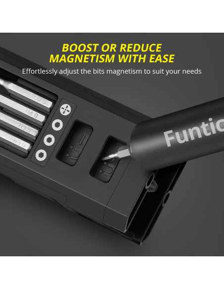 Destornillador eléctrico Funtick mini 58 en 1 con batería recargable Destornillador eléctrico Funtick mini 58 en 1 con batería recargable