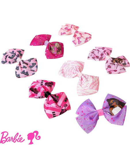 Lazos para Niñas Luv Her Barbie - Set 7 Piezas 10 cm Lazos para Niñas Luv Her Barbie - Set 7 Piezas 10 cm