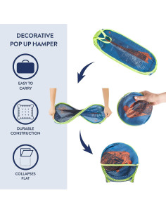 Cesto Plegable Idea Nuova Lightyear 21L con Asas Resistentes 2