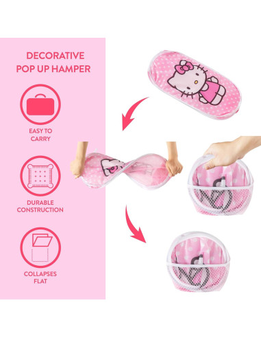 Cesta Plegable Hello Kitty Idea Nuova 54.6L con Asas