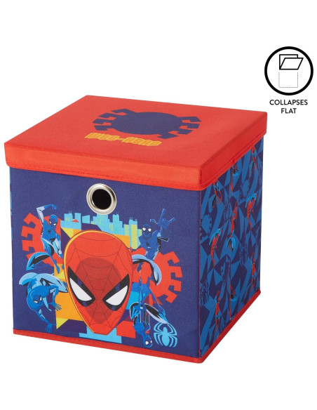 Cubo de Almacenamiento Plegable Idea Nuova Spiderman 25,4 cm Cubo de Almacenamiento Plegable Idea Nuova Spiderman 25,4 cm