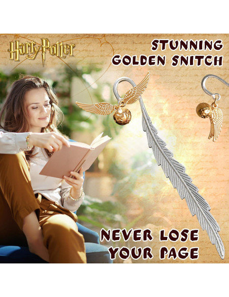 Marcador de Metal Harry Potter Golden Snitch con Encanto Marcador de Metal Harry Potter Golden Snitch con Encanto