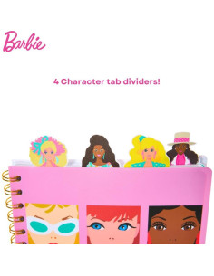 Cuaderno de Pestañas Barbie Diseños Innovadores 96 Páginas 2