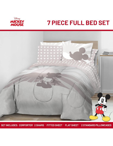 Juego de Edredón Completo Jay Franco Mickey Mouse 7 Piezas
