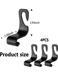 Ganchos de Reposacabezas NHHC para Coche - 4 Pcs Multiusos 2