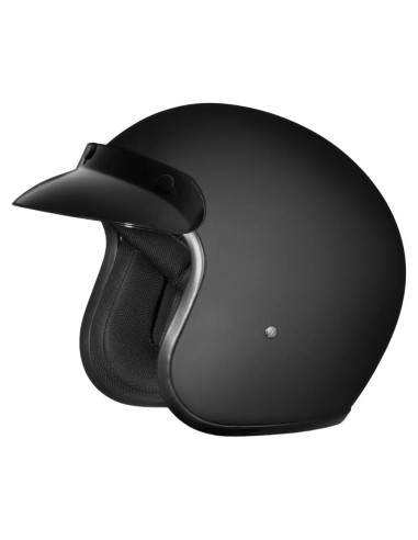 Casco Daytona Cruiser 3/4 Vintage Negro Mate - Unisex