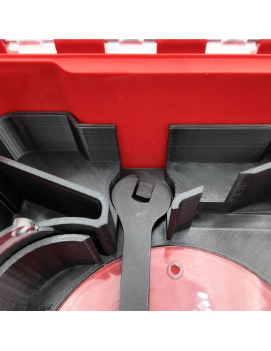 Organizador Packout para Router Compacto Milwaukee M18 - Forro Negro