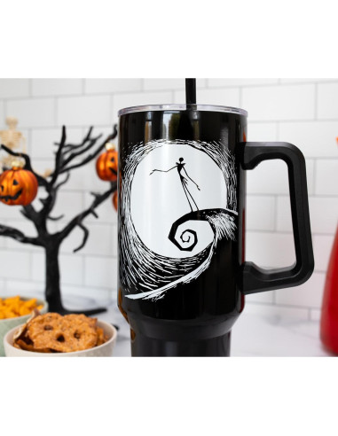 Vaso Acero Inoxidable Silver Buffalo 1.18 L Jack Skellington