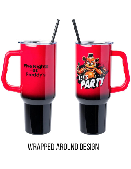 Vaso Acero Inoxidable 1,18L Freddy Fazbear Silver Buffalo Vaso Acero Inoxidable 1,18L Freddy Fazbear Silver Buffalo