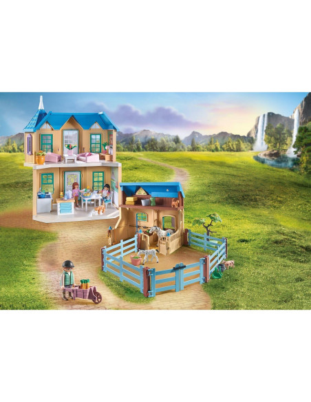 Set Caballos de Playmobil Rancho de la Cascada 264 Piezas Set Caballos de Playmobil Rancho de la Cascada 264 Piezas