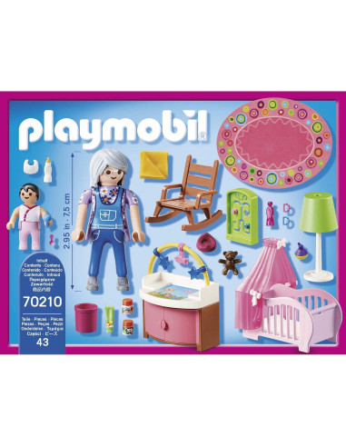 Juego de Muebles para Guardería Playmobil 70210 Accesorios