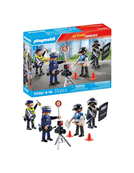 Conjunto de Figuras de Policía Playmobil 71730 para Niños 4+ Conjunto de Figuras de Policía Playmobil 71730 para Niños 4+