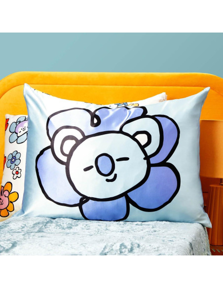 Funda de Almohada Satén Kitsch BT21 Koya 600 Hilos Reina Funda de Almohada Satén Kitsch BT21 Koya 600 Hilos Reina